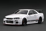 1:18 Nissan Skyline R34 GT-R TOP SECRET -- White -- Ignition Model IG3642