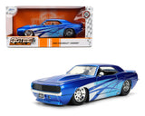 1:24 1969 Chevrolet Camaro -- Blue -- JADA: Big Time Muscle