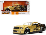 1:24 2008 Ford Mustang GT500KR -- Gold/Black -- JADA: Big Time Muscle