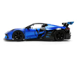 1:24 Chevrolet Corvette C8 Liberty Walk -- Candy Blue / Black -- JADA: Hyperspec