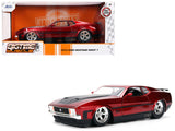 1:24 1973 Ford Mustang Mach 1 -- Candy Red -- JADA: Big Time Muscle