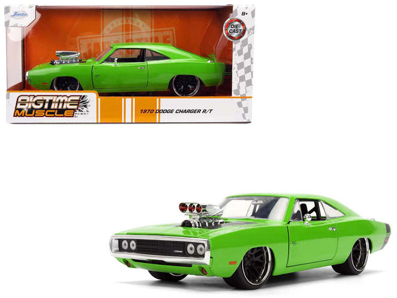 1:24 1970 Dodge Charger -- Green -- JADA: Big Time Muscle
