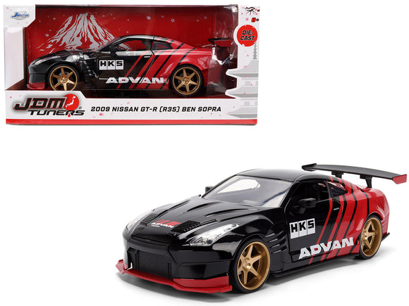 1:24 2009 Nissan GT-R (R35) Ben Sopra -- ADVAN Red/Black -- JADA: JDM Tuners