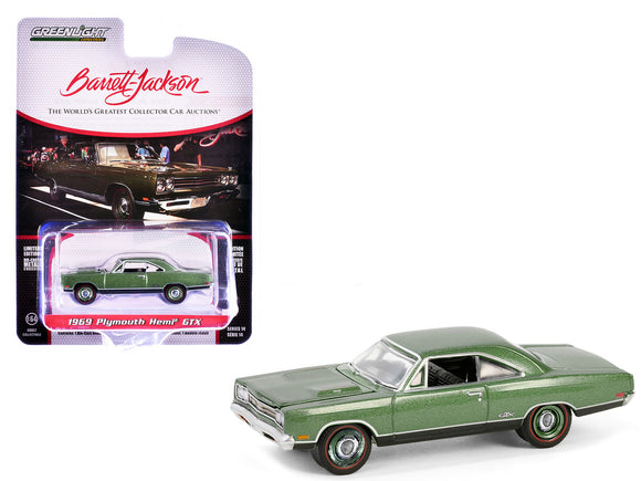 1:64 1969 Plymouth HEMI GTX -- F8 Ivy Green Metallic --  Greenlight