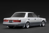 (Pre-Order) 1:18 Toyota Crown Royal Saloon G (130) -- Pearl White/Silver -- Ignition Model IG3732