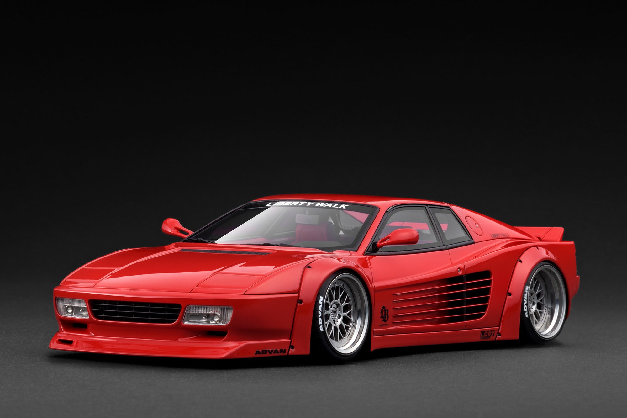 Pre-Order) 1:18 Ferrari 512 by Liberty Walk -- Red -- Ignition Model