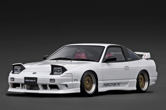 1:18 Nissan 180SX Type X (RPS13) -- White -- Ignition Model IG3763