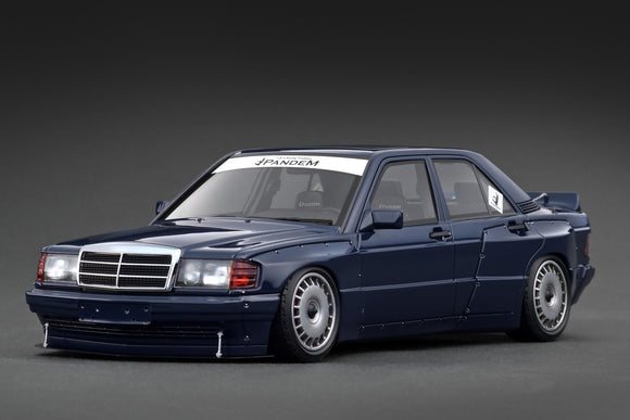 1:18 Mercedes-Benz W201 190E PANDEM -- Blue Black -- Ignition Model IG3773