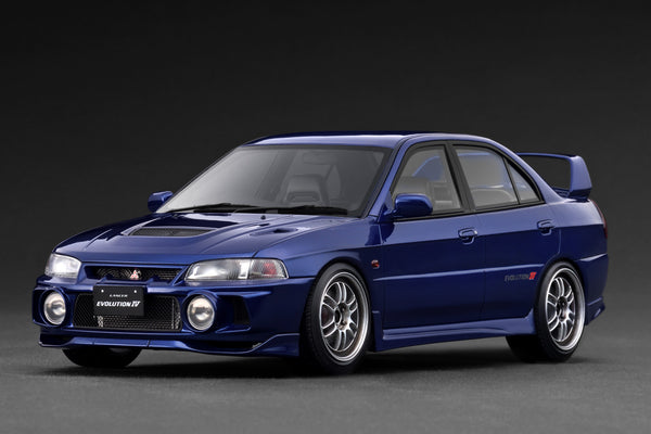 1:18 Mitsubishi Lancer Evolution IV (CN9A) -- Dark Blue -- Ignition Mo