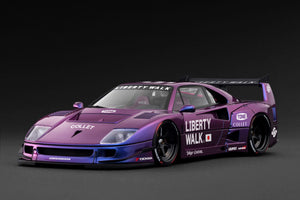 1:18 Ferrari F40 by Liberty Walk -- Purple Metallic -- Ignition Model