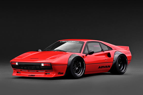 1:18 Ferrari 308 by Liberty Walk -- Red/Black -- Ignition Model IG3795