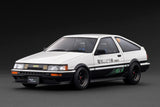 1:18 Toyota Corolla Levin 3Dr (AE86) BEV -- Initial D White/Black -- Ignition IG3807