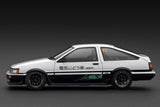 1:18 Toyota Corolla Levin 3Dr (AE86) BEV -- Initial D White/Black -- Ignition IG3807
