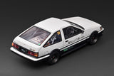1:18 Toyota Corolla Levin 3Dr (AE86) BEV -- Initial D White/Black -- Ignition IG3807