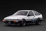1:18 Toyota Sprinter Trueno 3Dr (AE86) H2 -- Initial D White/Black -- Ignition IG3809