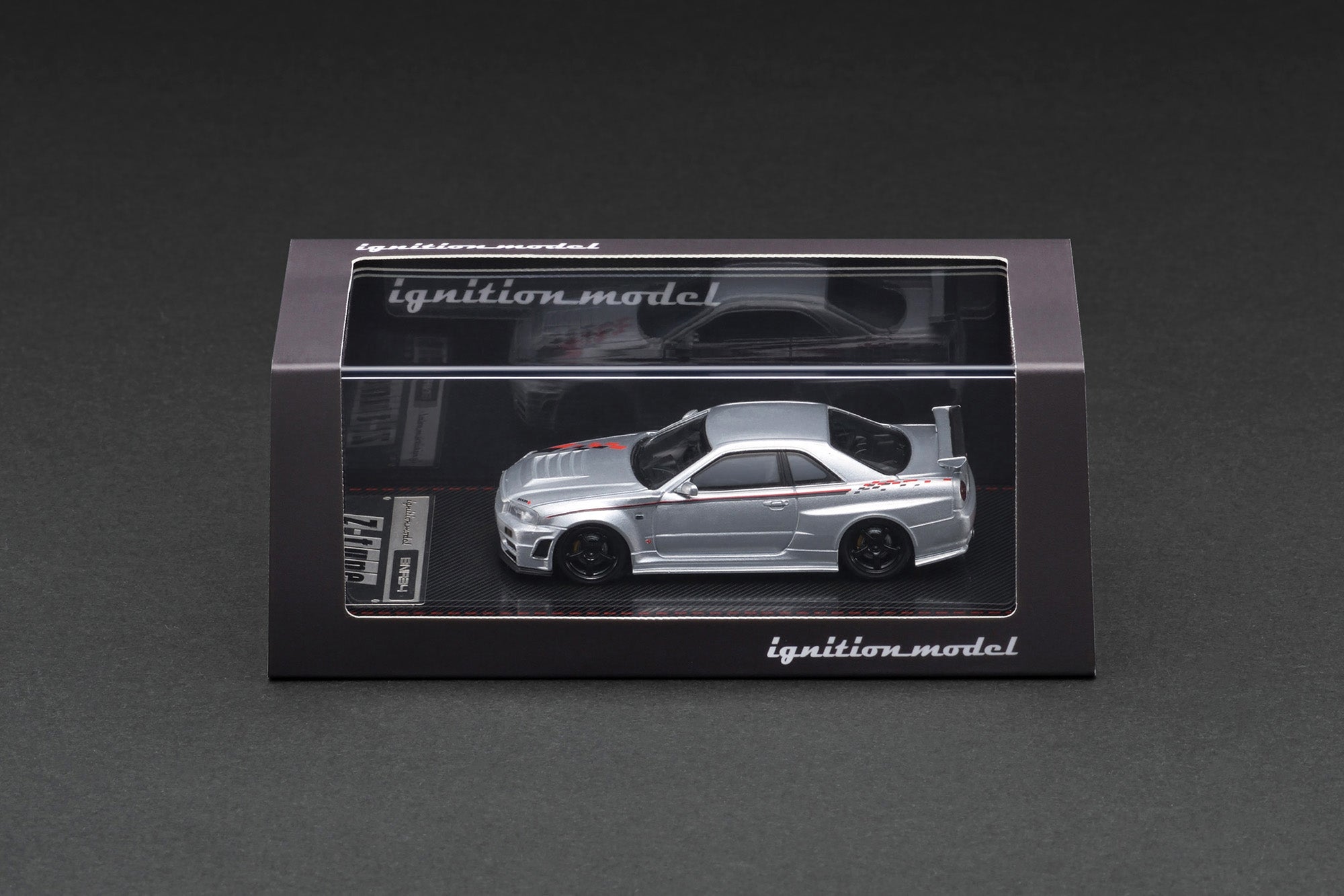 1:64 Nissan Skyline R34 GT-R Z-Tune -- Silver -- Ignition Model IG3840