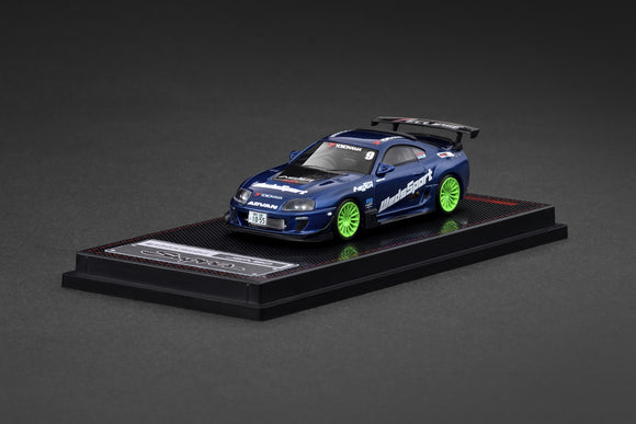 1:64 Toyota Supra (JZA80) RZ -- #9 WedSports Blue -- Ignition Model IG