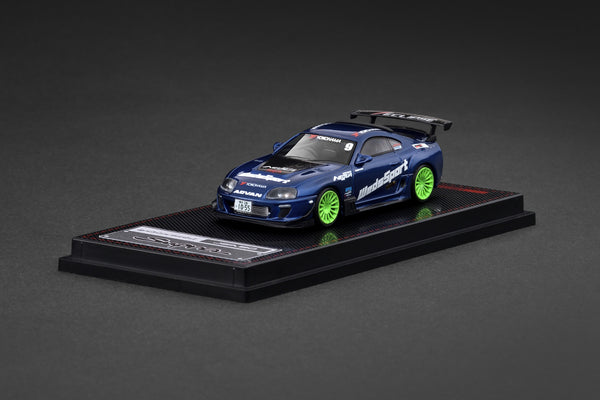 1:64 Toyota Supra (JZA80) RZ -- #9 WedSports Blue -- Ignition Model IG