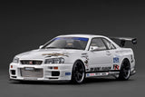 1:18 Nissan Skyline R34 GT-R TOP SECRET -- White -- Ignition Model IG3849