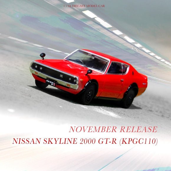 1:64 Nissan Skyline 2000 GT-R (KPGC110) -- Red -- INNO64