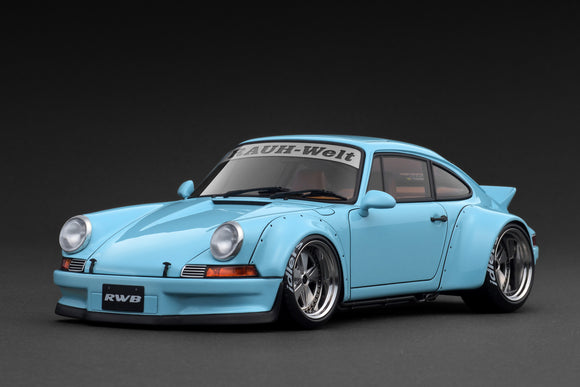 1:18 RWB Backdate (Porsche 911) -- White w/Red Stripe -- Ignition Mode