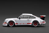 (Pre-Order) 1:18 RWB Backdate (Porsche 911) -- White w/Red Stripe -- Ignition Model IG3880