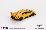 1:64 Lamborghini LB-Silhouette WORKS Murcielago GT -- Yellow -- Mini GT MGT01135