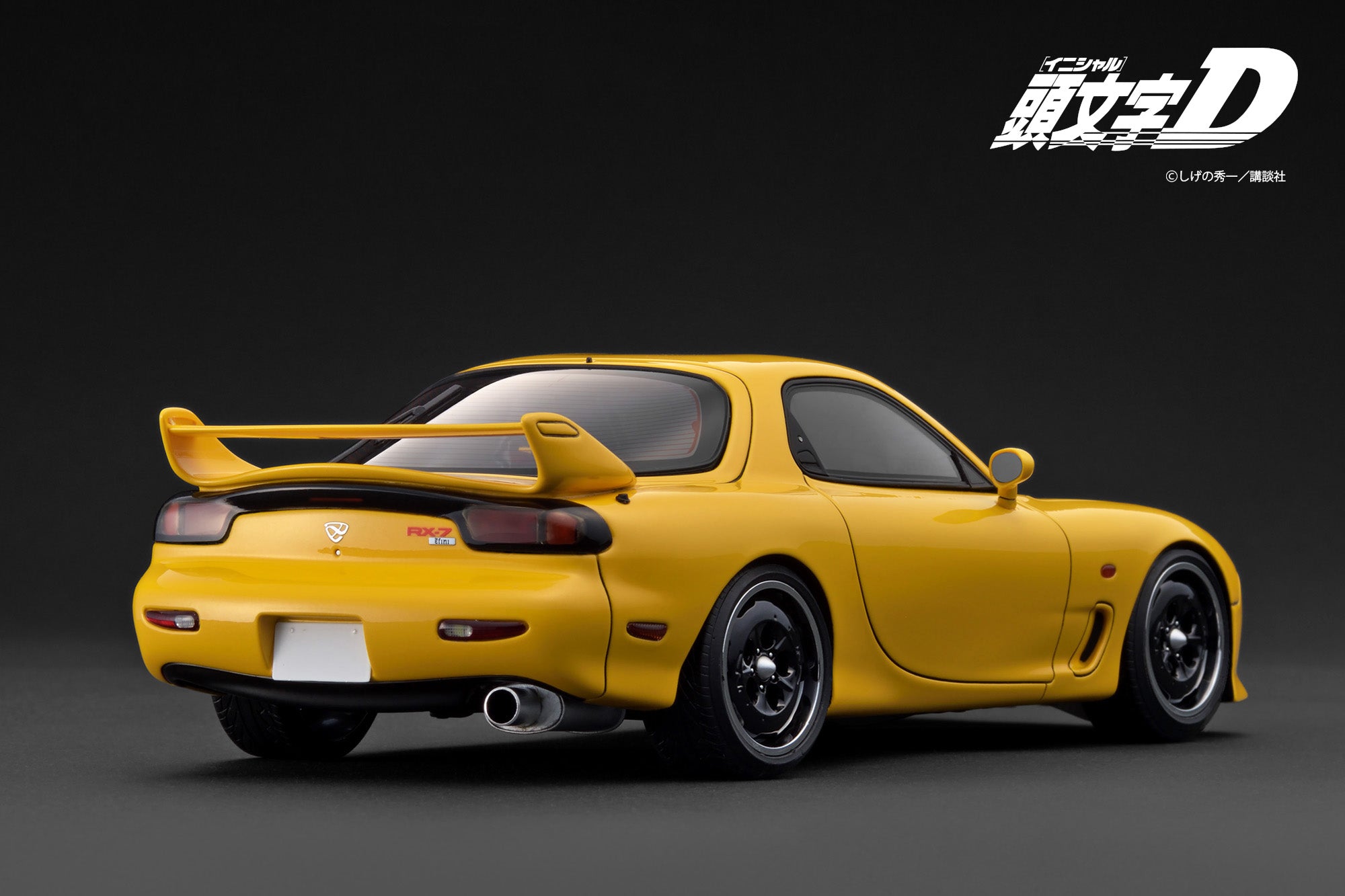 Pre-Order) 1:18 Initial D w/LED Lights -- Mazda RX-7 (FD3S) Yellow --
