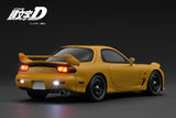 (Pre-Order) 1:18 Initial D w/LED Lights -- Mazda RX-7 (FD3S) Yellow -- Ignition Model IG3940