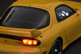 (Pre-Order) 1:18 Initial D w/LED Lights -- Mazda RX-7 (FD3S) Yellow -- Ignition Model IG3940