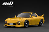 (Pre-Order) 1:18 Initial D -- Mazda RX-7 (FD3S) Yellow w/Mr. Keisuke Takahashi -- Ignition Model IG3941