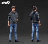 (Pre-Order) 1:18 Initial D -- Mazda RX-7 (FD3S) Yellow w/Mr. Keisuke Takahashi -- Ignition Model IG3941