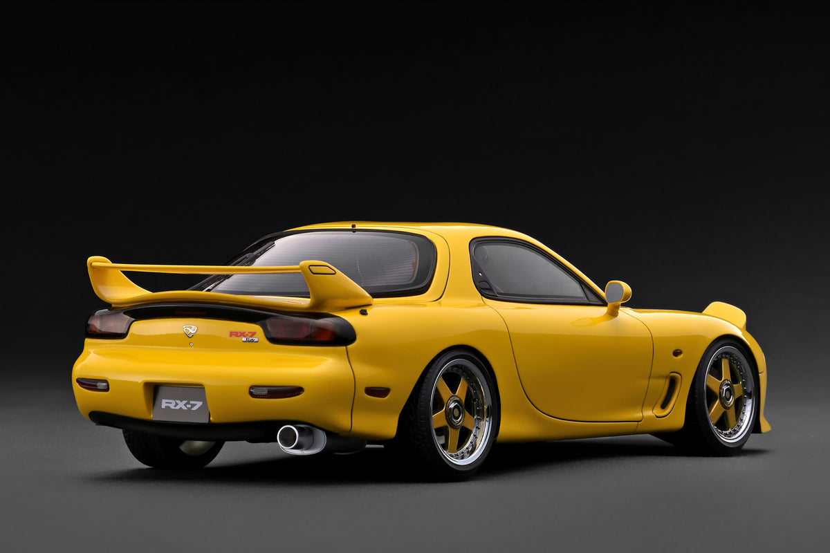 (Pre-Order) 1:18 Mazda RX-7 MazdaSpeed A-spec (FD3S) -- Yellow -- Igni