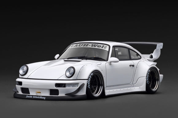Pre-Order) 1:18 RWB 964 (Porsche 911) -- White -- Ignition Model IG39