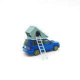 (Pre-Order) 1:64 Subaru Forester SG9 STI w/Car Camping Kit -- Blue -- Model-Model