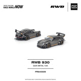 (Pre-Order) 1:64 RWB 930 (Porsche 911) -- "Stella Artois" Gun Metal -- Pop Race