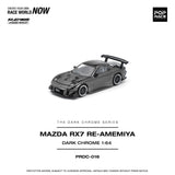 (Pre-Order) 1:64 Mazda RX-7 (FD3S) RE-AMEMIYA Widebody -- Dark Chrome Series -- Pop Race