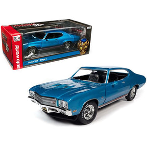 1:18 1971 Buick GS Stage 1 -- Stratomist Blue Metallic -- American Muscle