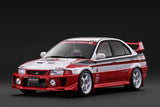 (Pre-Order) 1:18 Mitsubishi Lancer Evolution V (CP9A) -- White/Red -- Ignition Model IG4021