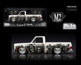 (Pre-Order) 1:24 1978 Chevrolet C10 Squarebody Custom -- Dias De Los Muertos -- M2 Machines