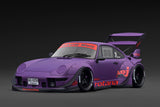 (Pre-Order) 1:18 RWB 993 (Porsche 911) -- "Rotana" Matte Purple -- Ignition Model IG4035