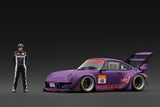 (Pre-Order) 1:18 RWB 993 w/Mr Nakai Figurine -- #18 Rotana Matte Purple -- Ignition Model IG4042
