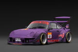 (Pre-Order) 1:18 RWB 993 w/Mr Nakai Figurine -- #18 Rotana Matte Purple -- Ignition Model IG4042