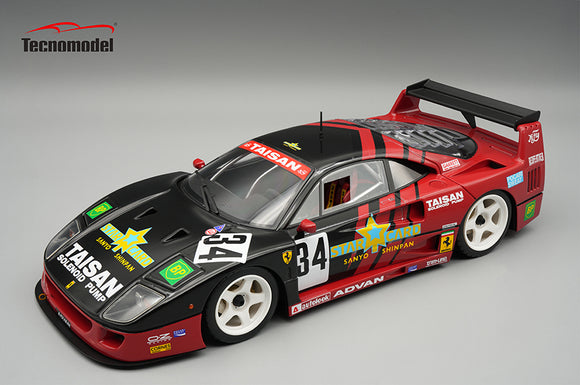 Pre-Order) 1:18 1995 JGTC - Team Taisan -- #34 Ferrari F40 LM -- Tecn