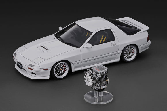 Pre-Order) 1:18 Mazda Savanna RX-7 Infini (FC3S) w/13B Engine -- Whit