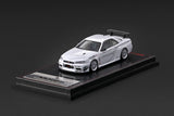 (Pre-Order) 1:64 Nissan Skyline (R34) GTR Mine's -- White -- Ignition Model IG4092