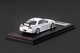 (Pre-Order) 1:64 Nissan Skyline (R34) GTR Mine's -- White -- Ignition Model IG4092