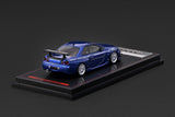 (Pre-Order) 1:64 Nissan Skyline (R34) GTR Mine's -- Blue Metallic -- Ignition Model IG4094