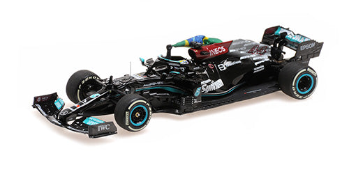 1:43 2021 Lewis Hamilton -- Brazilian GP Winner -- Mercedes-AMG -- Minichamps F1