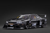 (Pre-Order) 1:18 Nissan LB-ER34 GTR Skyline Super Silhouette -- Black -- Ignition Model IG4135